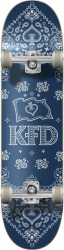 KFD Bandana Complete Skateboard 7.75 Navy