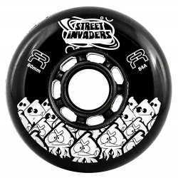 FR STREET INVADERS WHEELS black 80mm