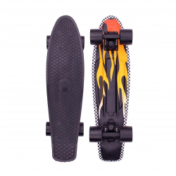 Penny Boards '22'  Flame Black/Yellow