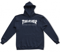 Thrasher Hoodie Skate Mag Navy M size