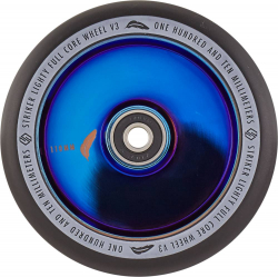 Striker Lighty Full Core V3 Black Pro Scooter Wheel 110mm Blue Chrome