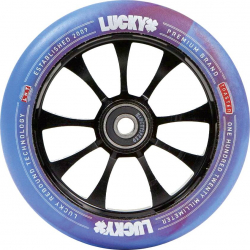 Lucky Toaster 120mm Red-Blue Swirl Wheel