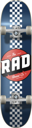 RAD Checker Stripe Complete Skateboard 7.75 Navy