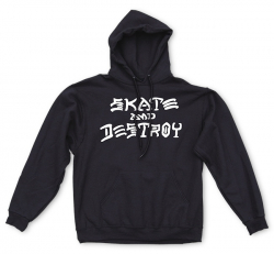 Thrasher Hoodie Skate and Destroy Black L size