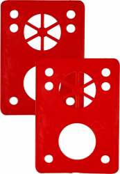 Essentials 1-8 Riser Pads set of 2 Red