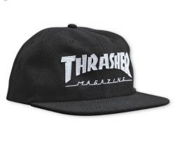 Thrasher snapback Mat Logo Felt Black