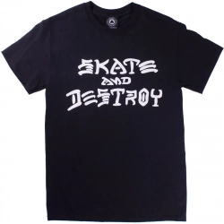 Thrasher T-shirt Skate and Destroy Black M size