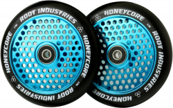 Root Industries Honeycore Wheels 120mm Blue