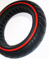 Xiaomi mi solid tyre 8 1-2 with red elements, semi vacuum (EXTRA SOFT)