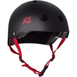 S-One V2 Lifer Helmet L Black matte Red straps