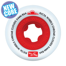 Ricta Chrome Clouds Wheels 54mm Red