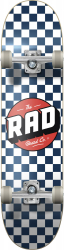 RAD Checkers Complete Skateboard 7.5 Navy