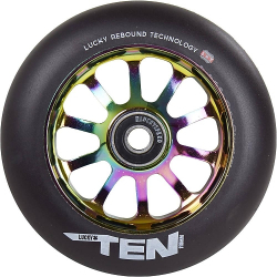 Lucky Ten 110mm Wheel Complete  (Green/Pink)
