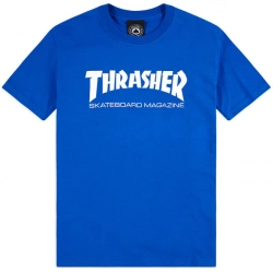 Thrasher T-shirt Skate Mag Royal Blue M size
