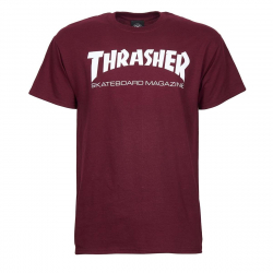 Thrasher T-shirt Skate Mag Maroon S size