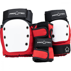 Pro-Tec Junior Street Gear Triple Pads Set Youth Small Red-Black