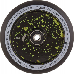 Striker Lighty Full Core V3 Pro Scooter Wheel  (Black/Green)