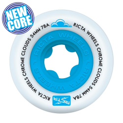 Ricta Chrome Clouds Wheels 54mm Blue