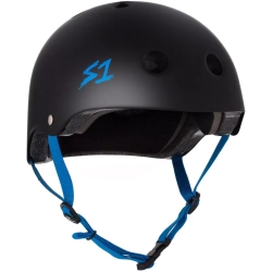 S-One V2 Lifer Helmet S Black matte Cyan straps