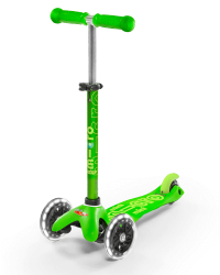 Micro Mini Deluxe LED ( Luminous wheels ) (Green)