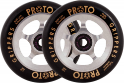 Proto Gripper Pro Scooter Wheels 2-Pack Silver