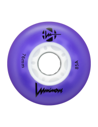 LUMINOUS LED WHEELS 76mm 1 set purple