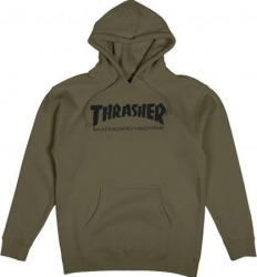 Thrasher Hoodie Skate Mag Army Green M size