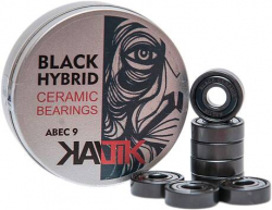 Kaltik Black Ceramic Hybrids 8 Pack Bearings