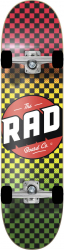 RAD Checkers Progressive Complete Skateboard 8 Rasta