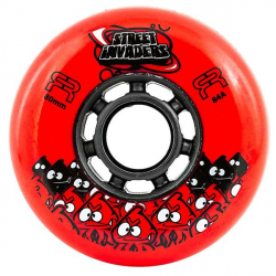 FR STREET INVADERS WHEELS red 80mm