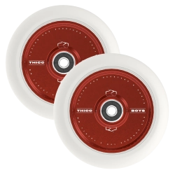 Fuzion Hollowcore Wheels Thiccboys 110mm Red