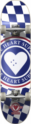 Heart Supply Insignia Check Complete Skateboard 8 Blue