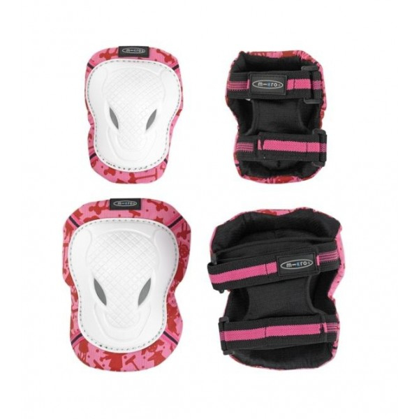 Micro Elbow & Knee Pads (White/Pink)